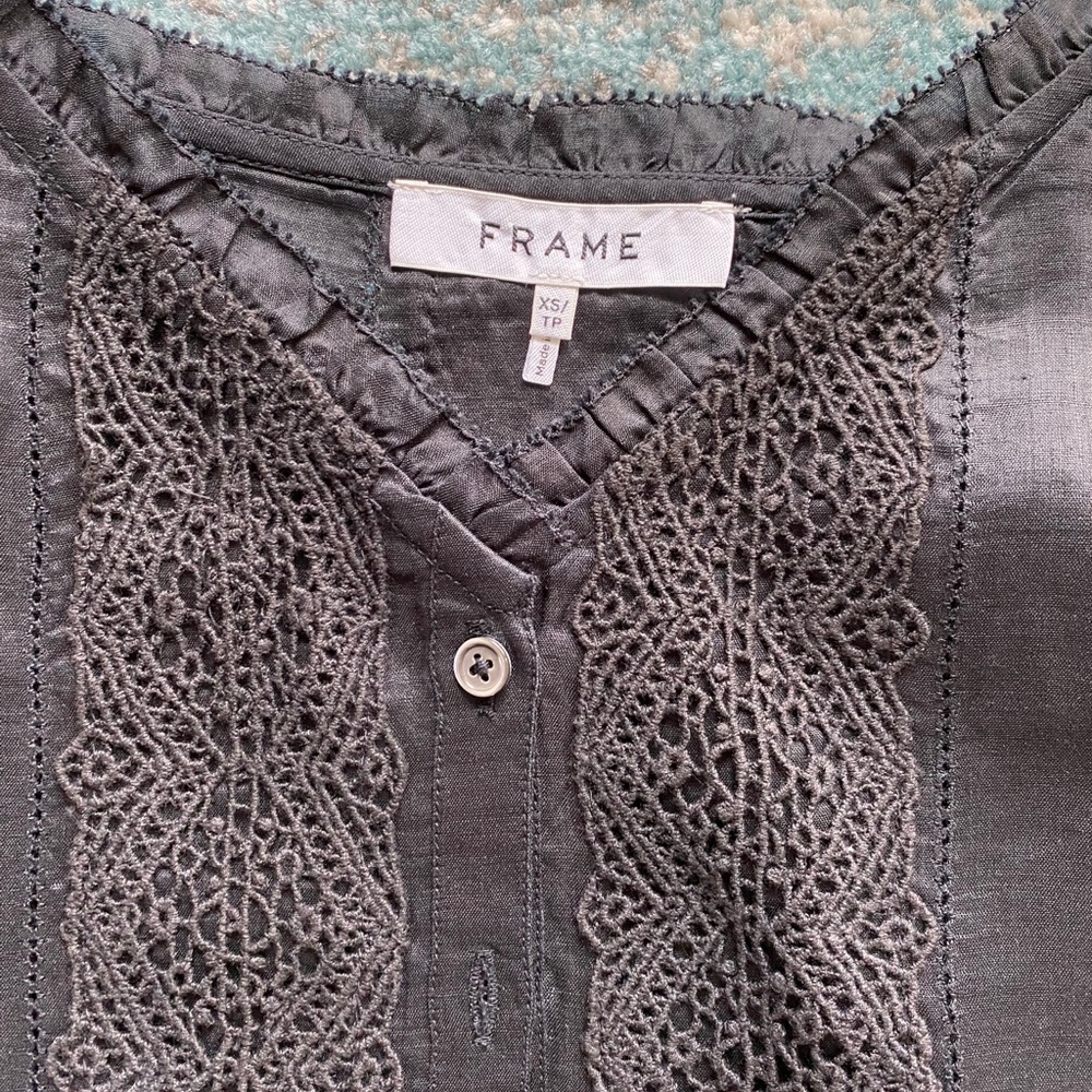 Frame Black Button-Front Cami - image 1